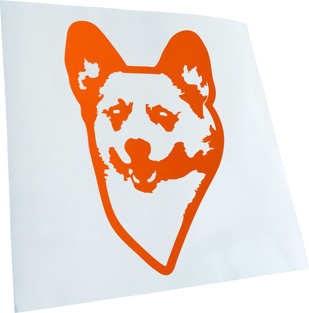 Kiwistar - Autoaufkleber - pembroke welsh corgi Hund - Orange - 60x38cm - Aufkleber für Auto, Laptop, Fahrrad, LKW, Motorrad mehrfarbig JDM Decal ...