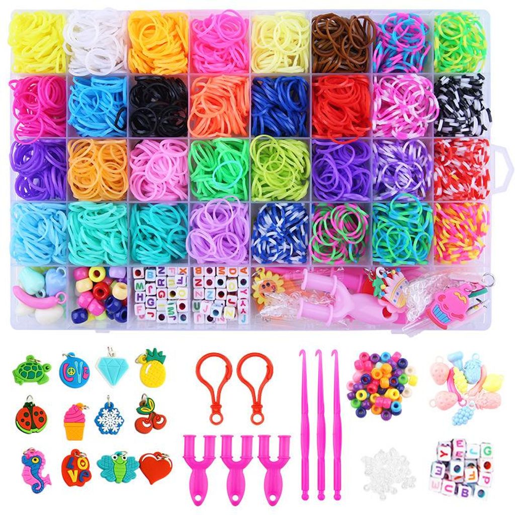 Loom Bänder Starterset - Loom Gummibänder - Latexfreie Produktbild 