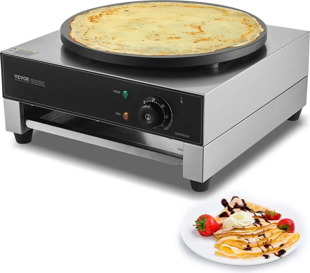 Machine à crêpes pour kermesse et association - Modèle 16 pouces 1700W