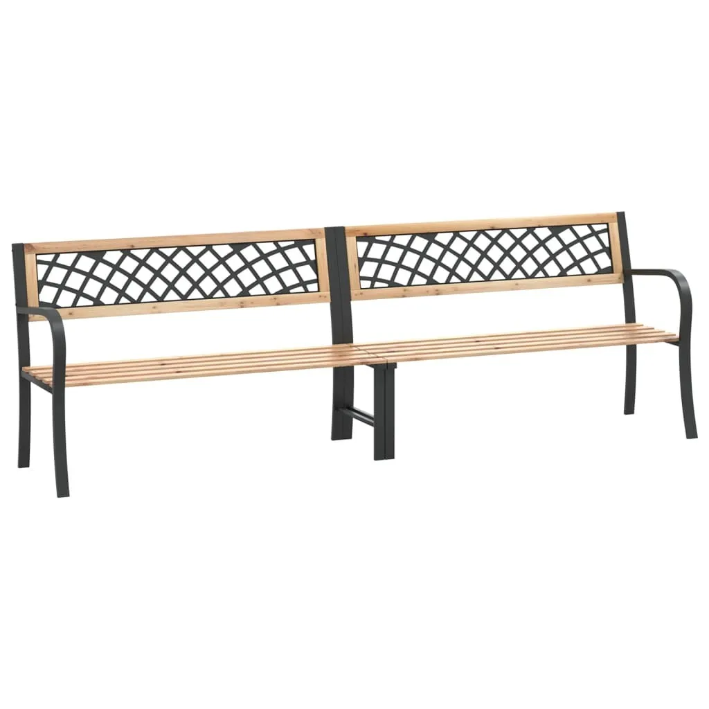 Banc de jardin double 238 cm en bois de sapin : Fini le manque de places !