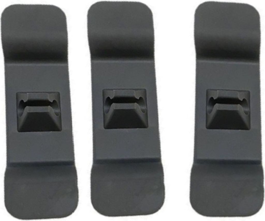 4er Set Kabelorganizer Für Küchengeräte - Silikon Aufkleber Schwarz