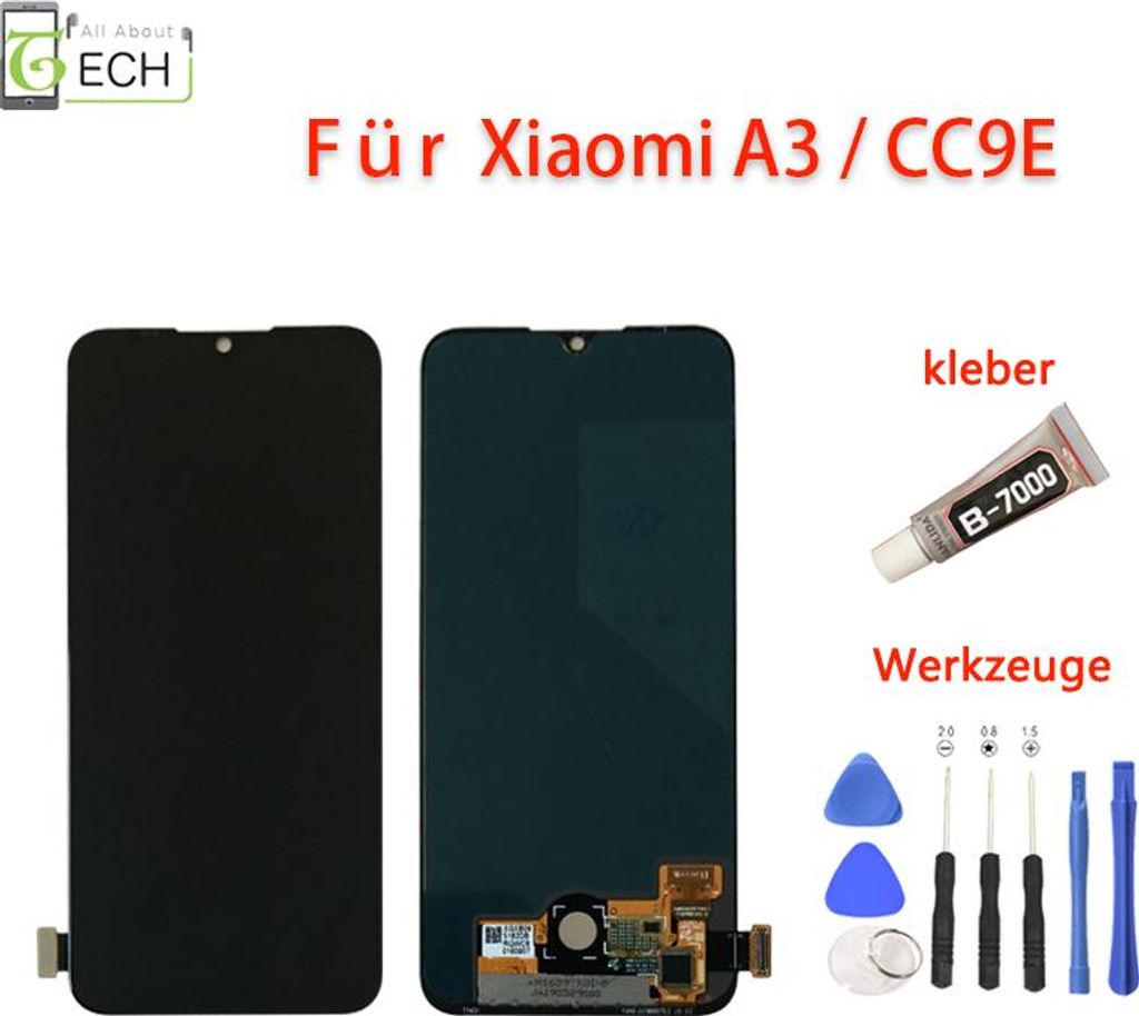 OLED Display für Xiaomi Mi A3 CC9E M1906F9SH M1906F9S Touch Screen Bildschirm
