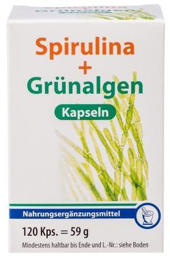 Spirulina+Grünalgen Kapseln 120 St