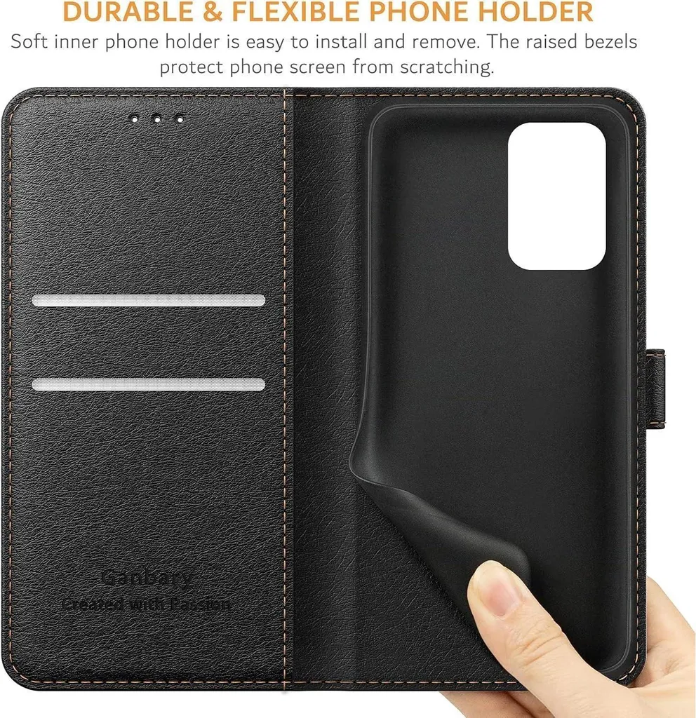 Housse portefeuille pour Xiaomi Redmi 10 avec support vidéo intégré - 7