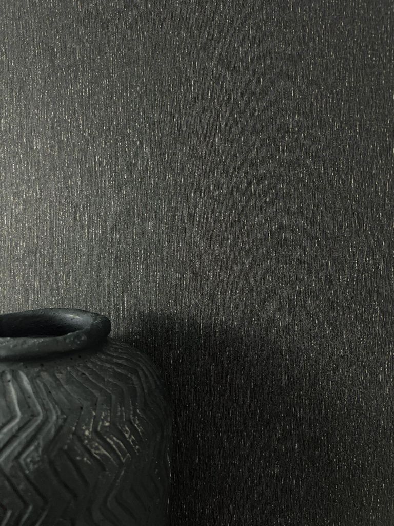 NEWROOM Tapete Mattia Schwarz Vliestapete - Modern Unifarbe Struktur Germany