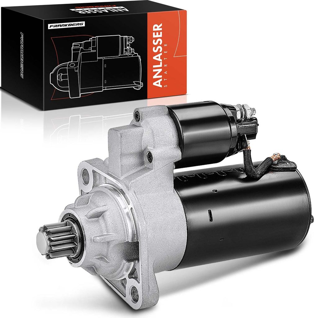 Frankberg 1x Anlasser Starter für VW Multivan V Transporter Bus Kasten Pritsche/Fahrgestell 2.5L 2003-2009