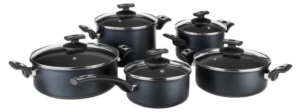 KOLIMAX COMFORT BLACK Set di pentole da 10 pezzi Immagine del prodotto 