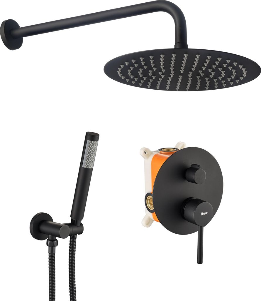 Podomítkový sprchový set Rea LUNGO Black + box Obrázek produktu 