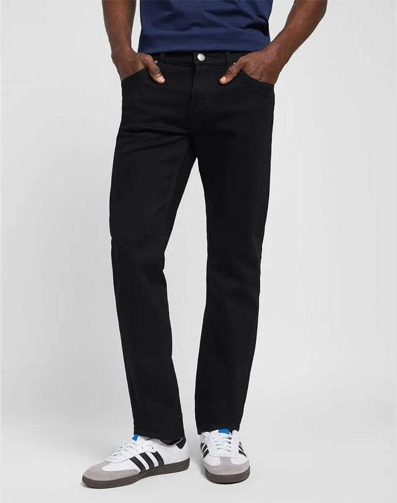 Lee Daren Zip Fly Clean Black L707Hfae W33 L36