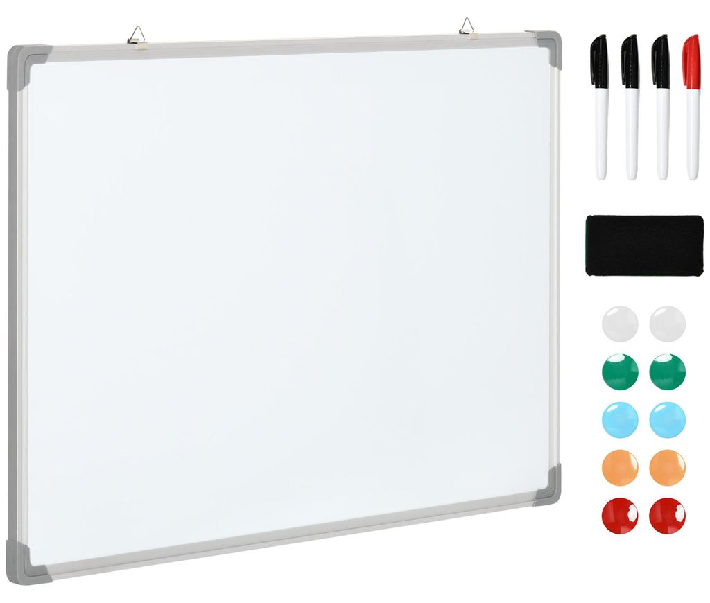 HOMCOM Magnetisch whiteboard, magnetisch bord, Productafbeelding 