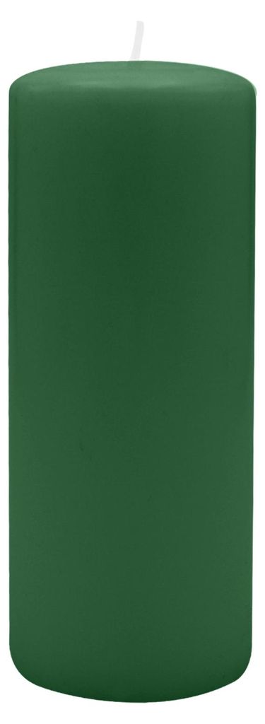 Flachkopf-Stumpenkerzen Fairway Grün 200 x Ø 80 mm, 4 Stück