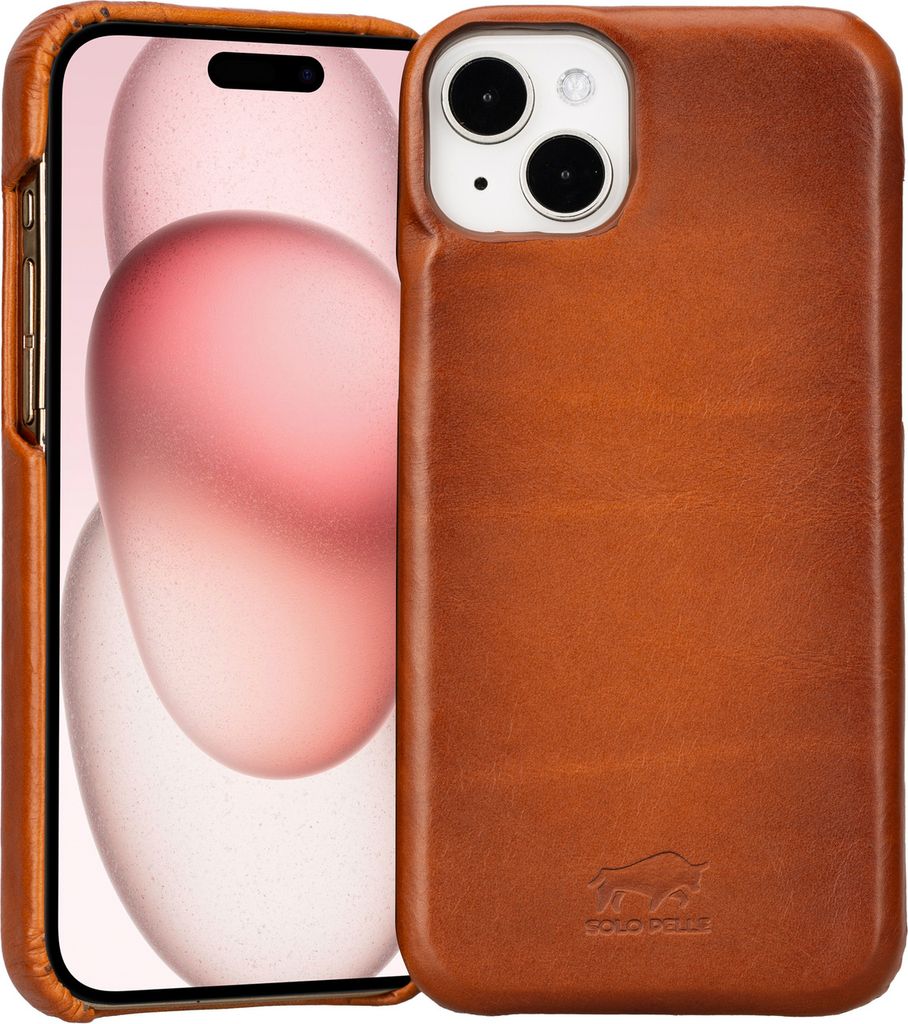 Solo Pelle Lederhülle für das iPhone 15 Plus in 6.7 Zoll Princeton Case l Handyhülle l Personalisierbar l verschiedene Farben l Quintus e-Com