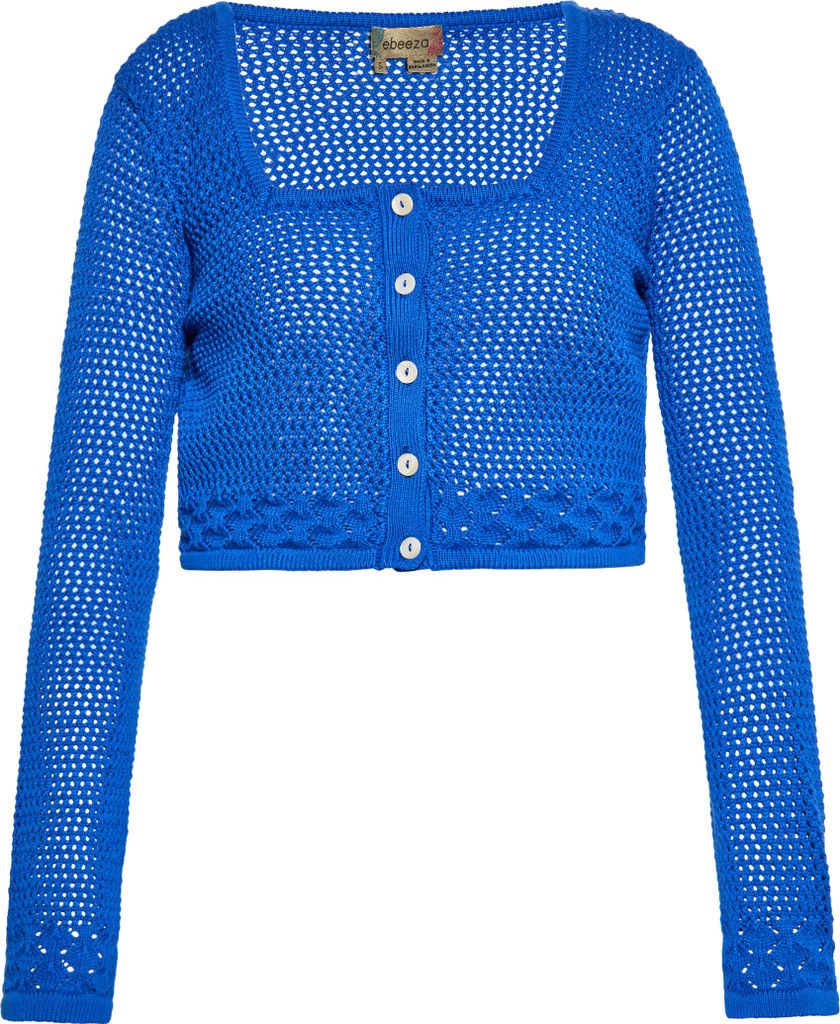 ebeeza damen strickjacke - kobaltblau, M