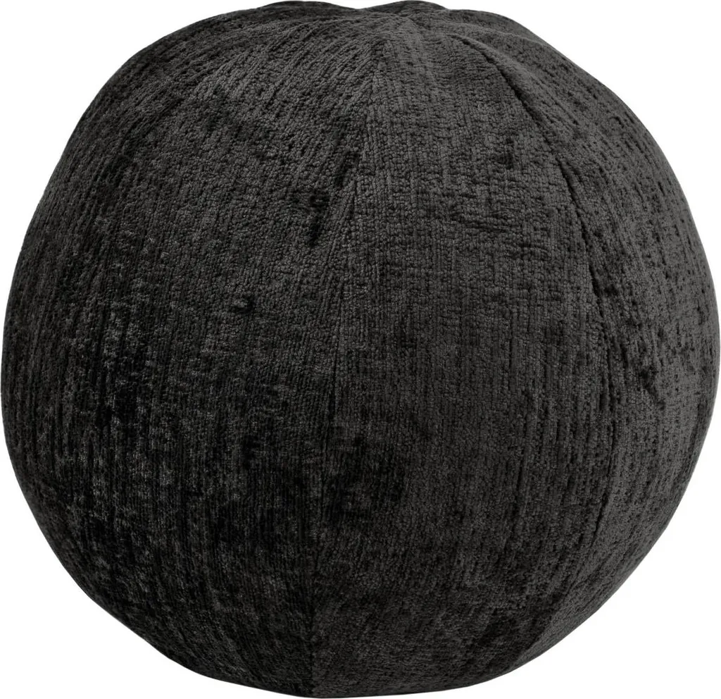 Tabouret Cube Noir 37cm FURNLUX Leith - Siège d'Appoint Carré Moderne