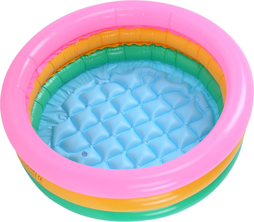 Kinder weiches aufblasbares Schwimmbad Kinder Junge runde Form helle Farbe Baby-Becken Pool (S)