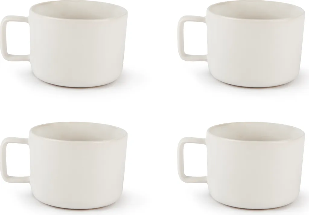 Set 4 Tazzoni Excelsa Nordic Porcellana 40cl | Ideali per Tutta la Famiglia
