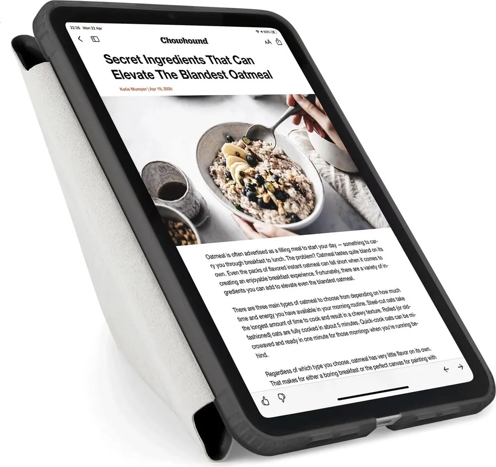 Étui pour iPad mini 6 avec support pliable multi-positions noir