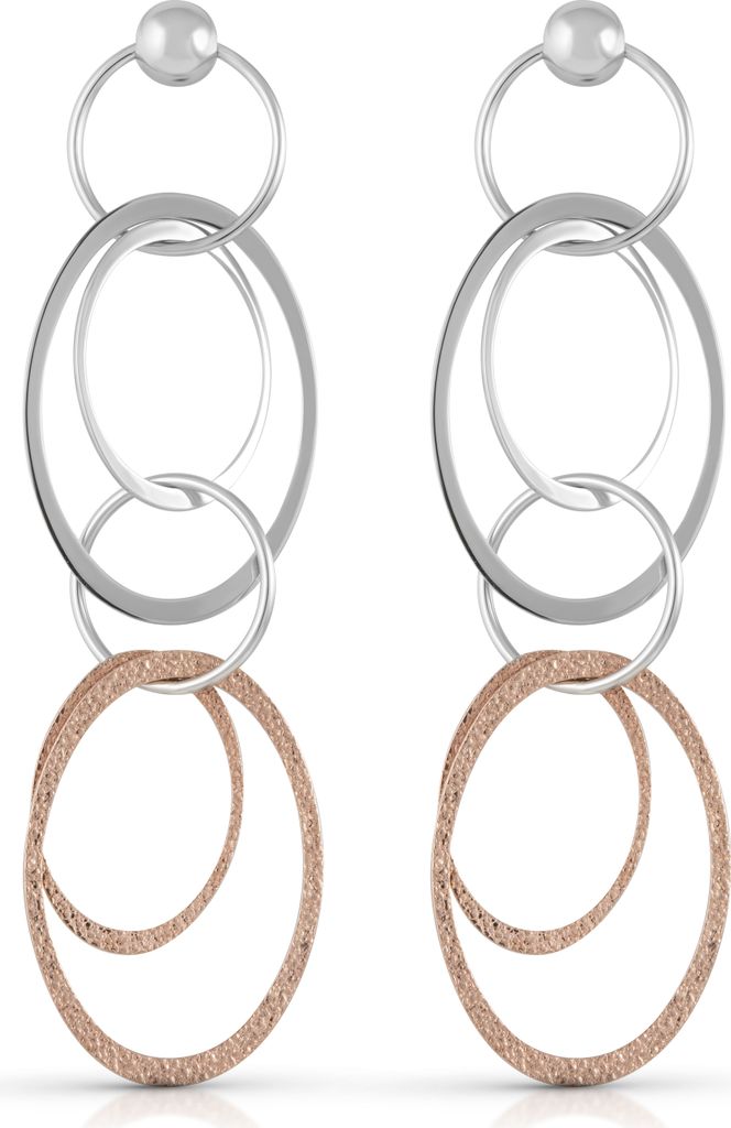Celesta Silber Ohrhänger 925/- Sterling Silber zweifarbig Produktbild 