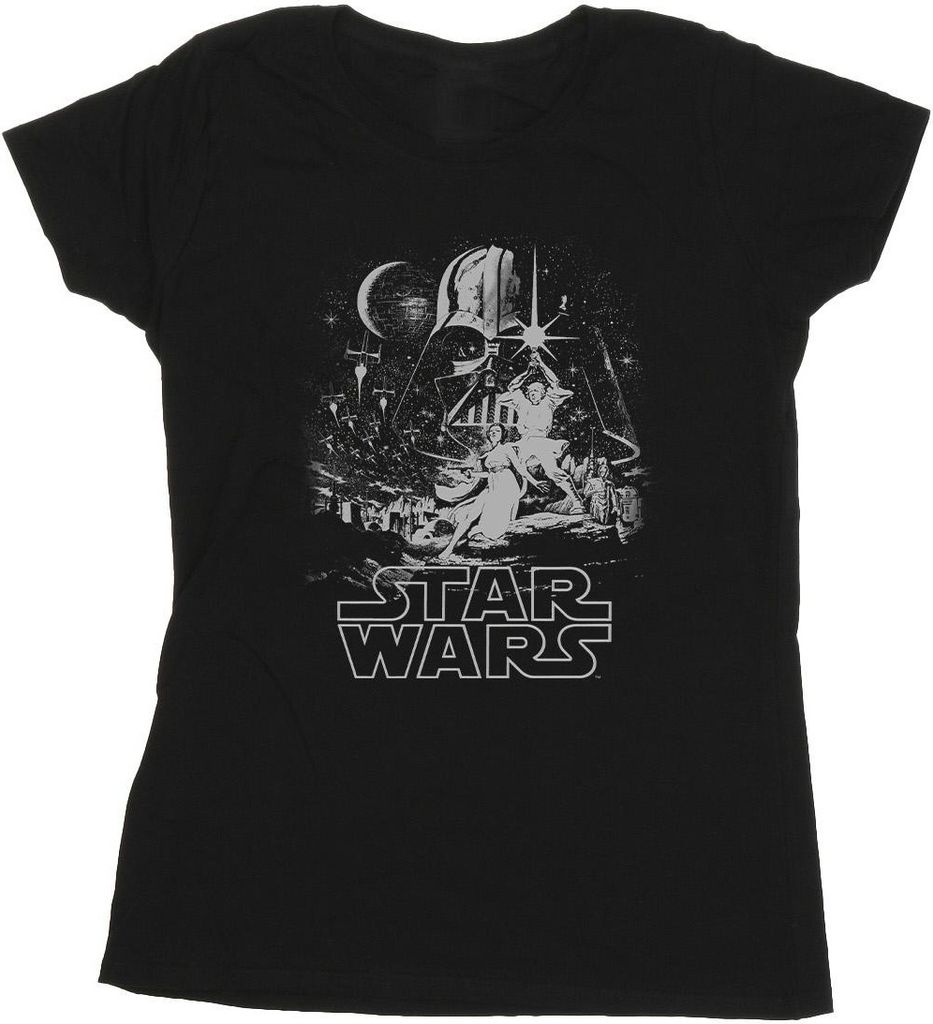 Star Wars - "New Hope" T-Shirt für Damen BI46274 (S) (Schwarz)