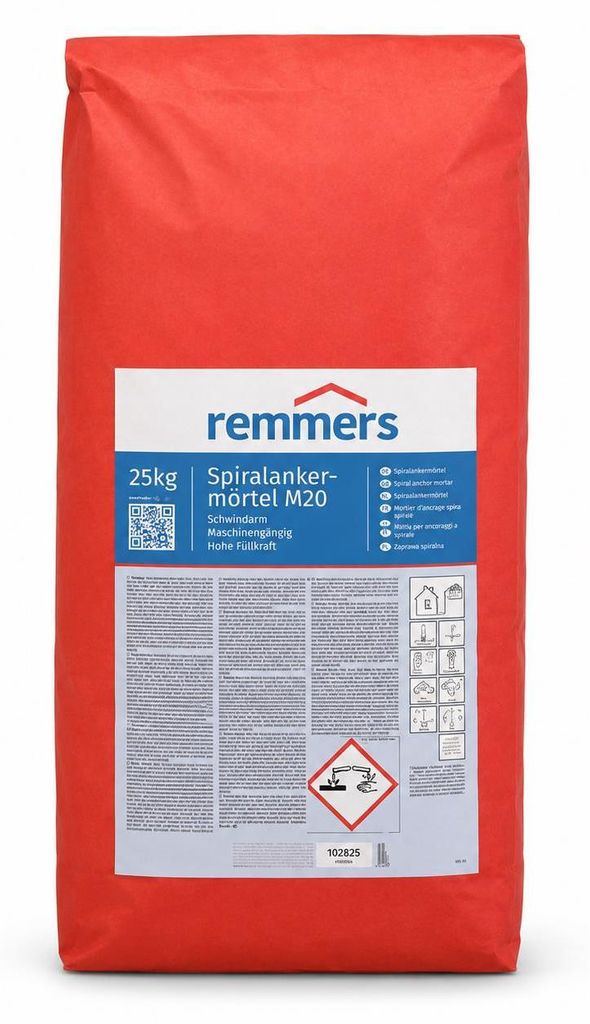 Remmers Spiralankermörtel M20 Fugenmörtel 1 mm 25 kg Produktbild 