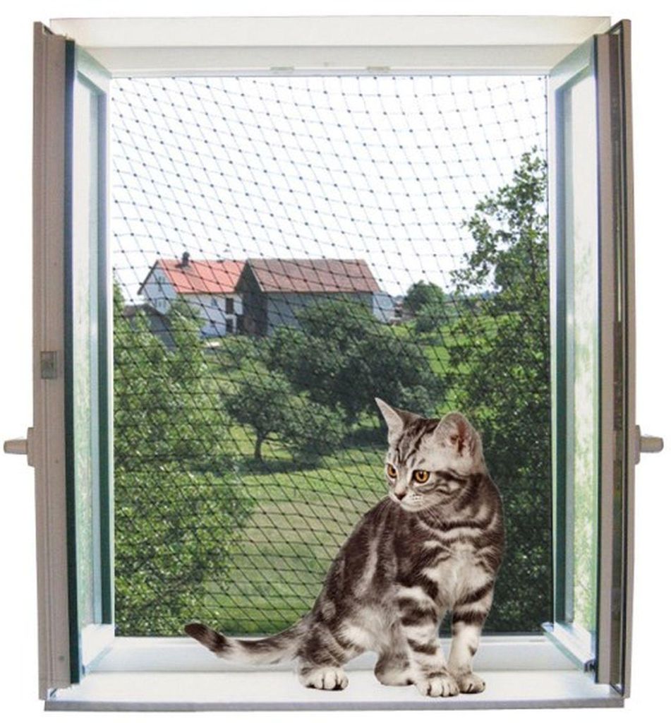 Kerbl Katzenschutznetz (L x B 2 x 3 m, inkl. Produktbild 