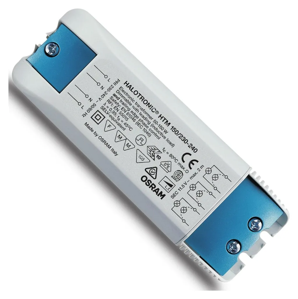 Osram HTM 150/230-240 Transformateur Halogène Halotronic Turquoise