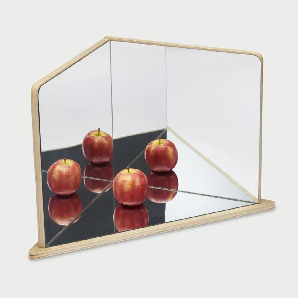 Support de Jeu Montessori Miroir 4 Voies pour Activités Sensorielles Enfant