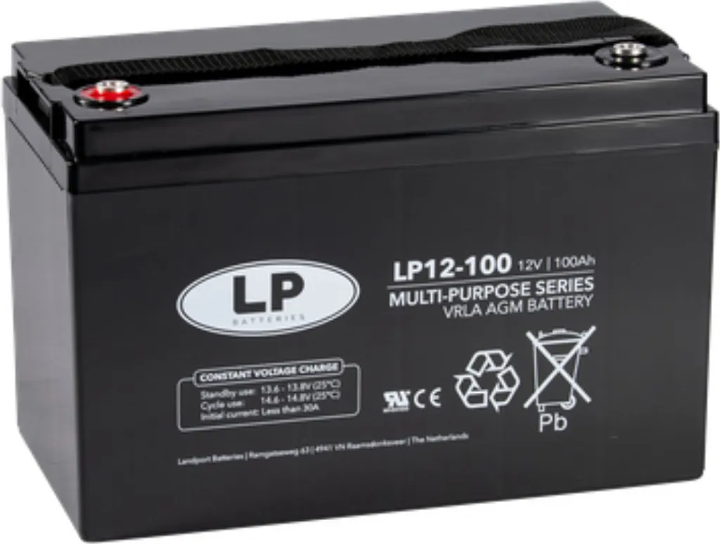 Batterie Solaire 12V 100Ah AGM Landport pour Kit Photovoltaïque 12V