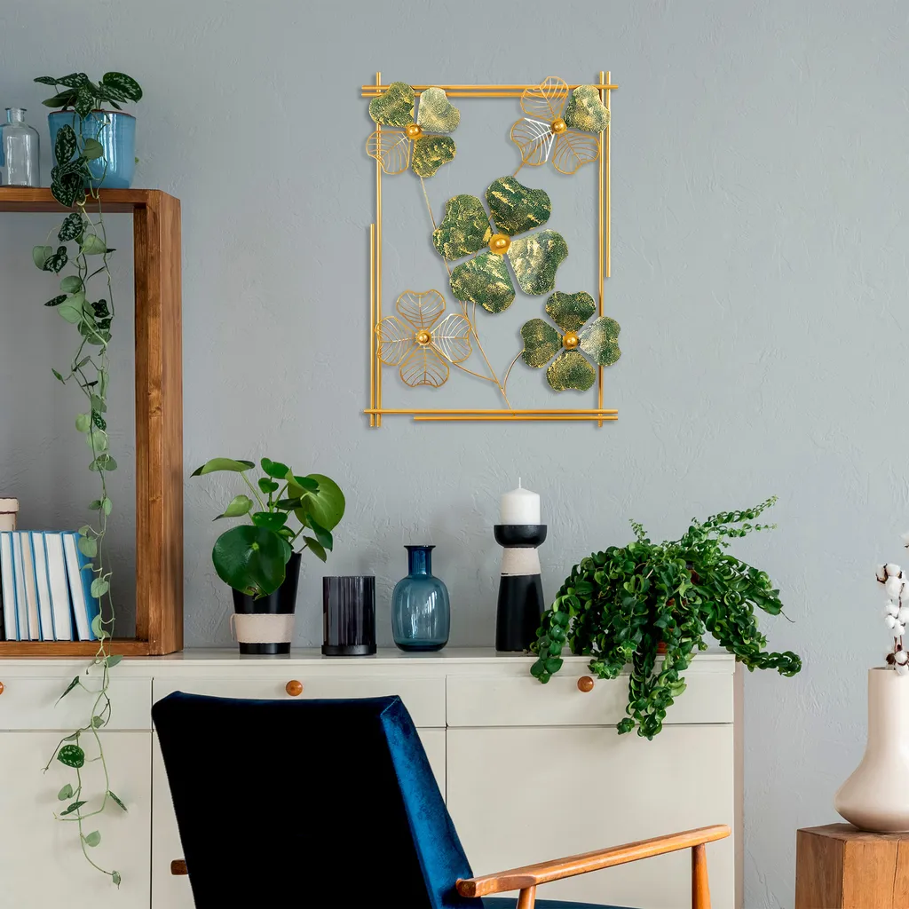 Wallity, Zouping- TNL1913, Verde, Altre decorazioni per la casa, 50 x 70 x 5 cm, 100% metallo