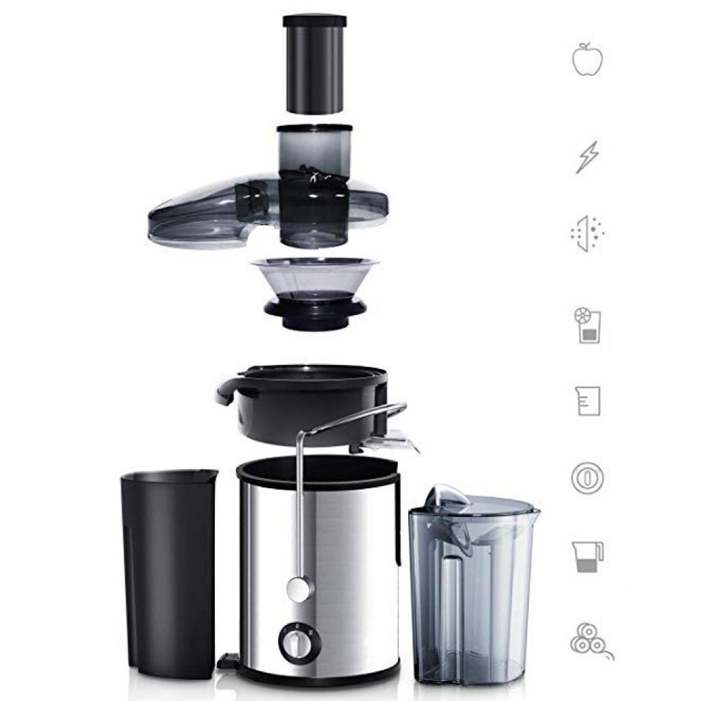 Lis na ovoce a zeleninu HDeye z nerezové oceli 800W, 500ml Obrázek produktu 4