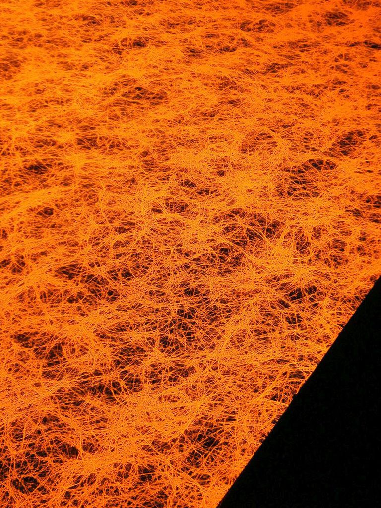 1lfm PSYWORK Schwarzlicht Dekovlies Fein Orange, 60cm Produktbild 