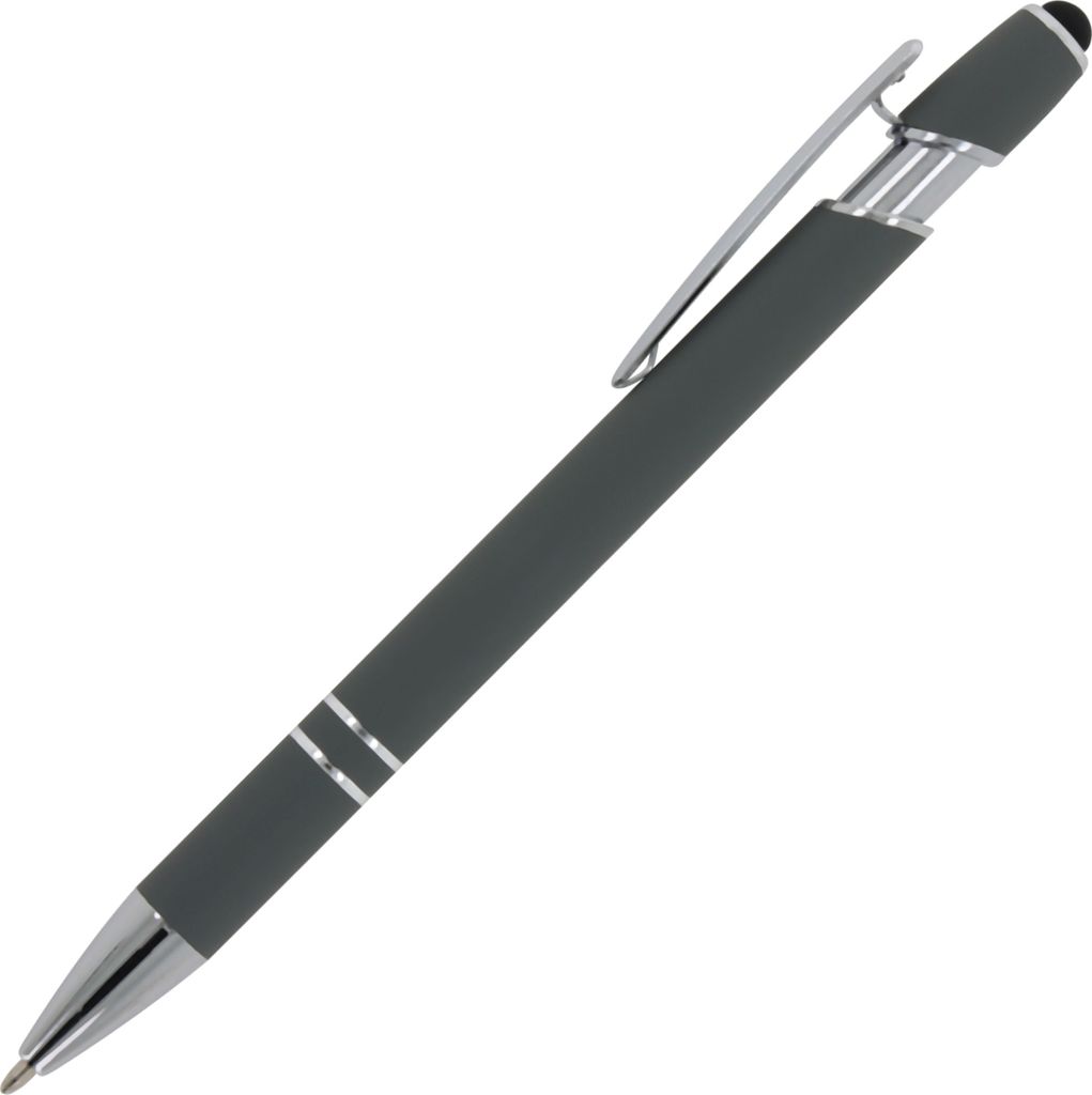 Touchpen Kugelschreiber / aus Metall / Soft-Touch / Farbe: Produktbild 