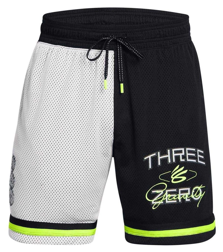 Under Armour - "Stephen Curry" Basketball-Shorts für Herren/Damen Unisex GT13903 (L Kurz) (Grau/Schwarz/Gelb)