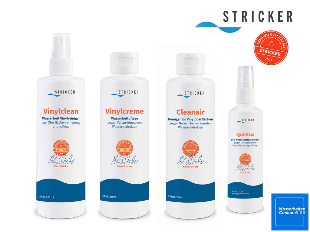 Vinyl-Pflegeset für Wasserbetten - Reinigen und pflegen - Combipack