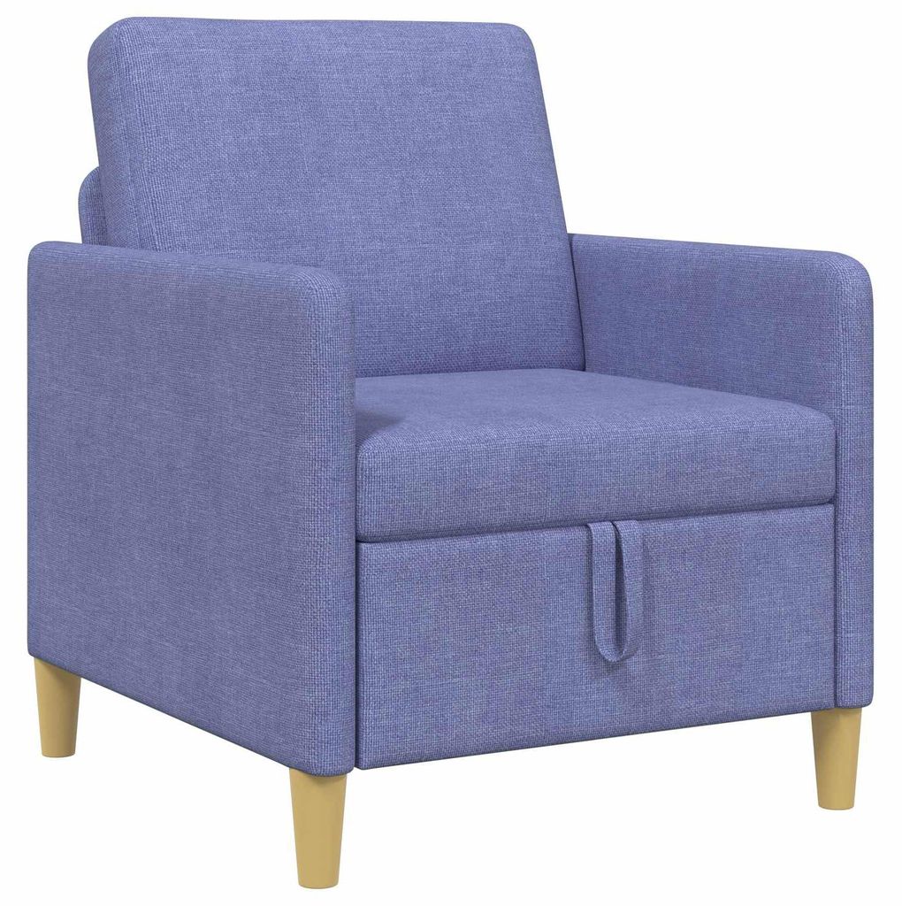 vidaXL Sofa mit Stauraum Jeans blau 72 x 78 x 87 cm Polyester