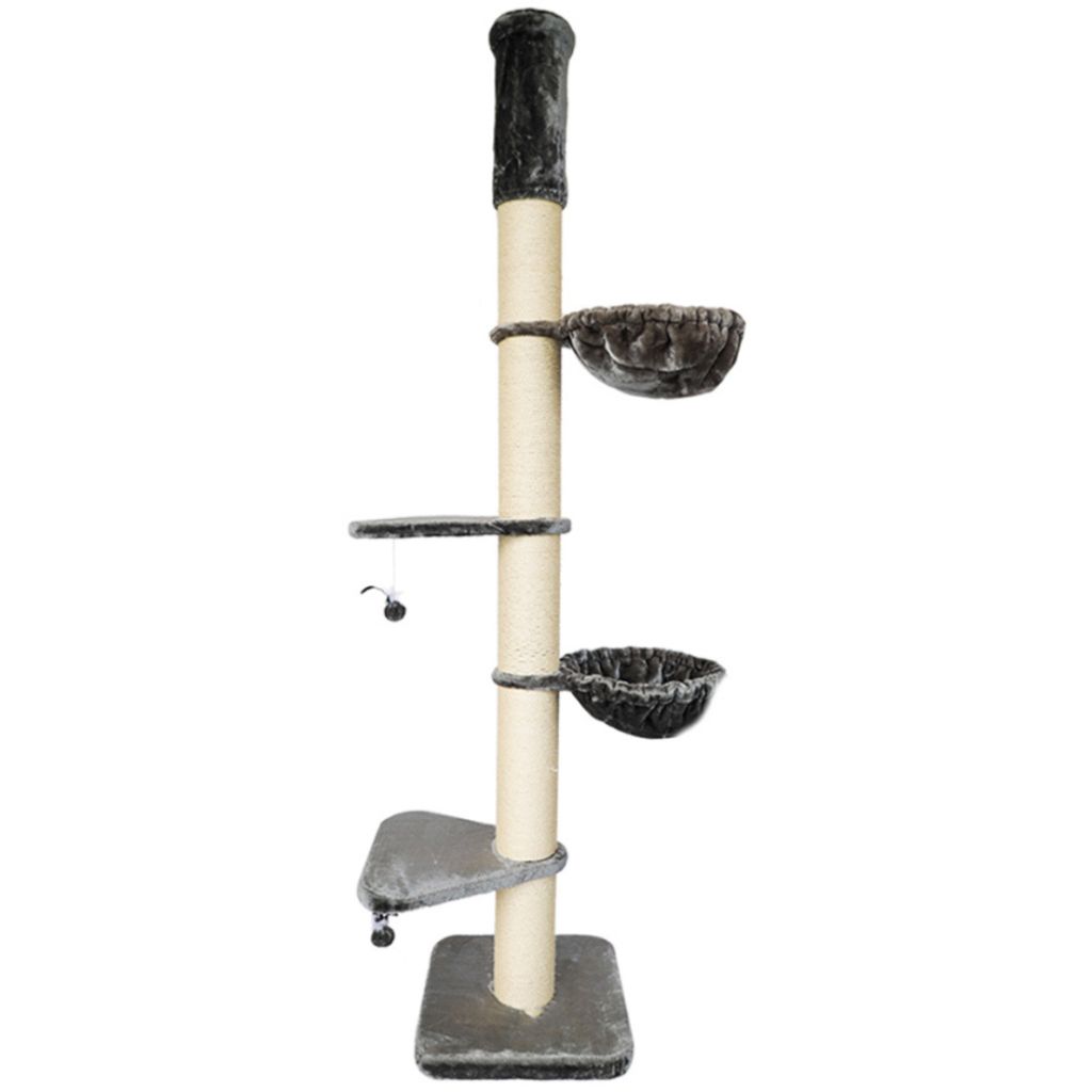 Škrabadlo do stropu Simba XXL sv. šedé, 57x57x250-275 cm Obrázek produktu 