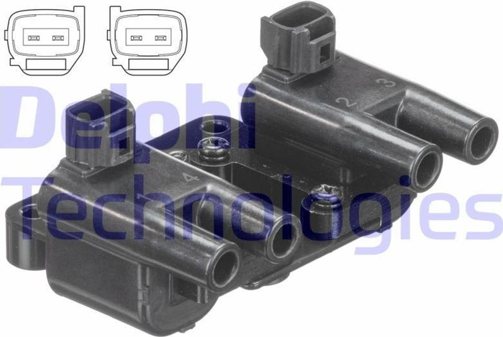 DELPHI GN10581-12B1 Zündspule OE 96453420 kompatibel mit Nubira, Lacetti