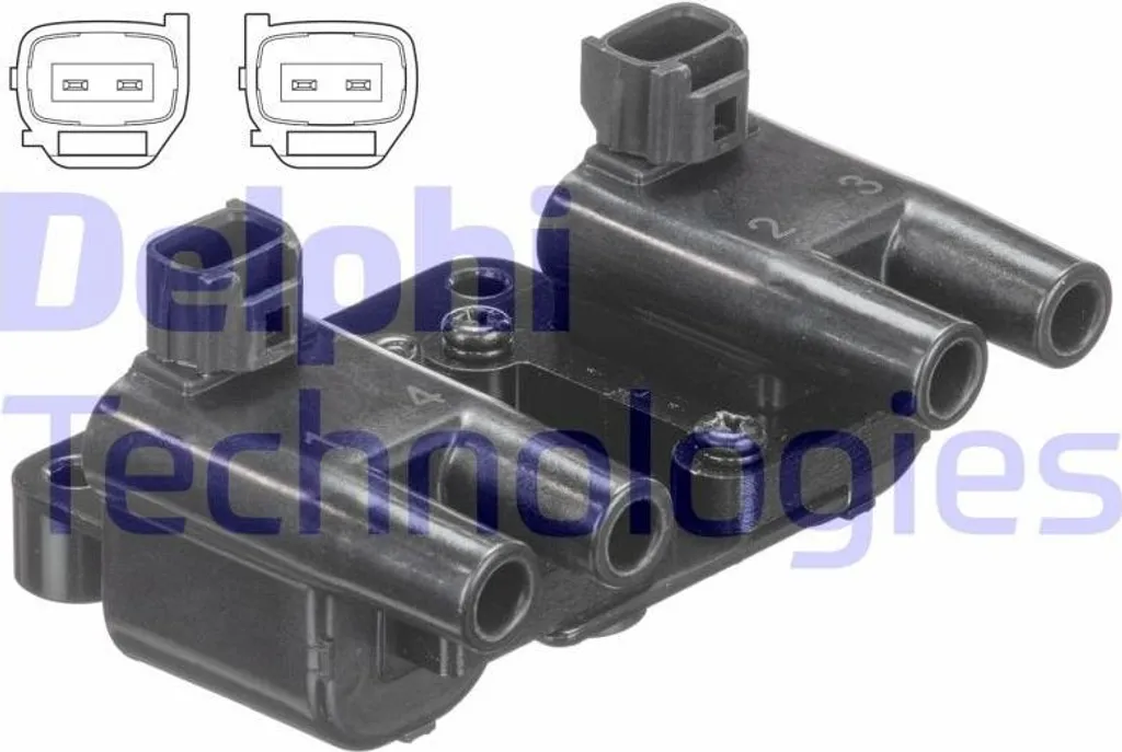 Bobina Accensione Delphi GN10581-12B1 Ricambio 96453420 Nubira Lacetti