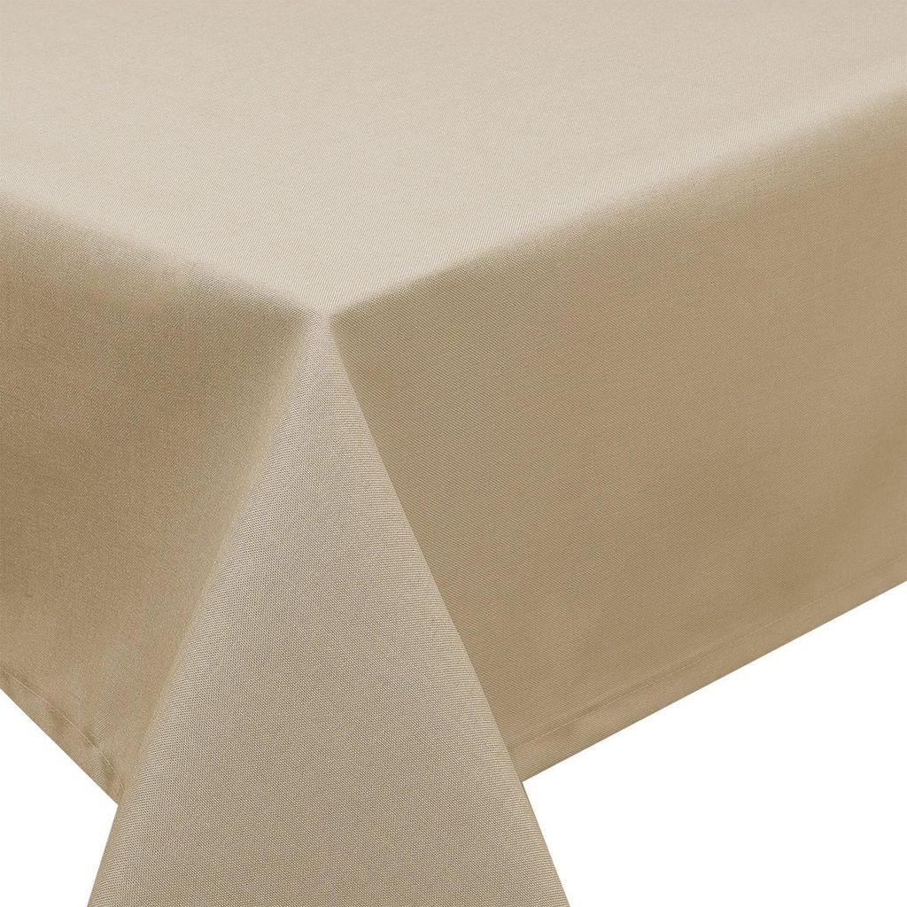 Leinen Tischdecke 160x320 cm eckig sand Produktbild 