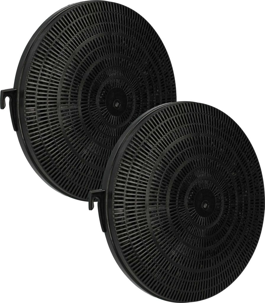 vhbw 2x Aktivkohlefilter kompatibel mit Electrolux CHM162W 94264026100 Dunstabzugshaube - 21 cm