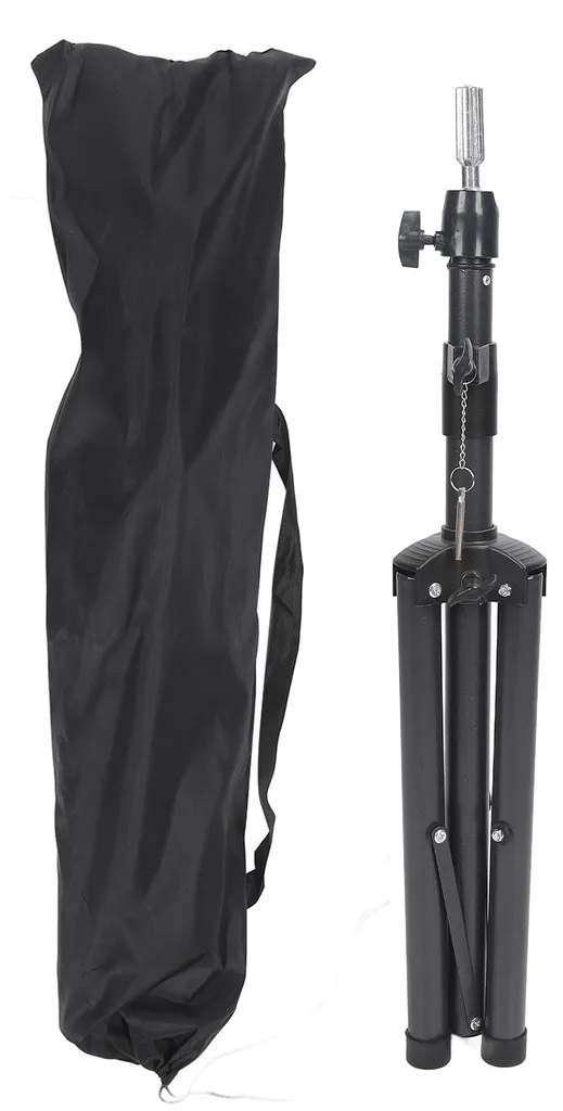 Trépied Mannequin Aluminium Réglable avec Base Stable en Métal Robuste