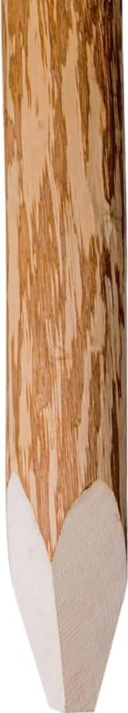Poteaux de clôture 120 cm en bois de noisetier avec bouts pointus - 4 pcs