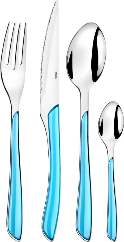 Servizio Posate Amefa Eclat Turchese 24 pz | Design Moderno per Tavola