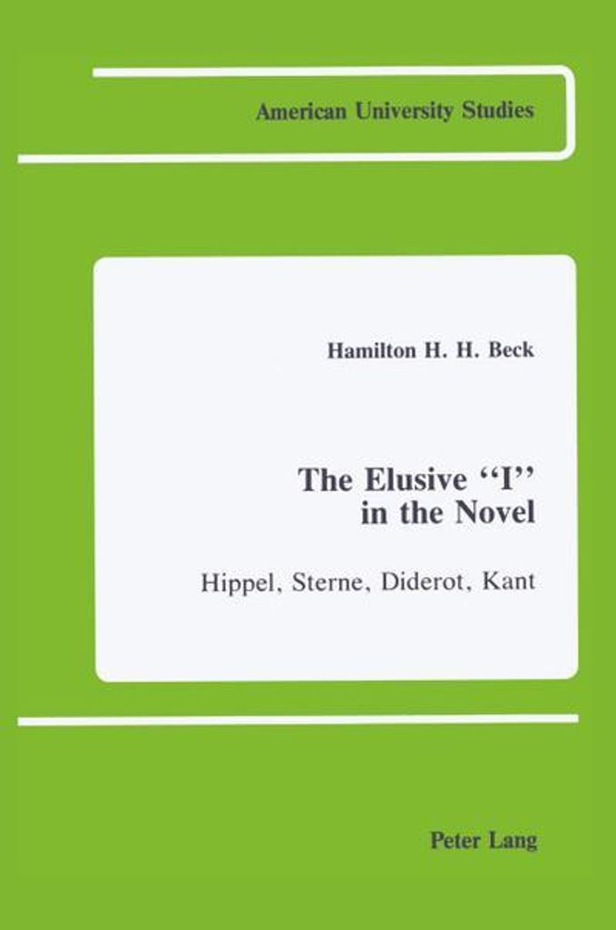 The Elusive 'I' in the Novel