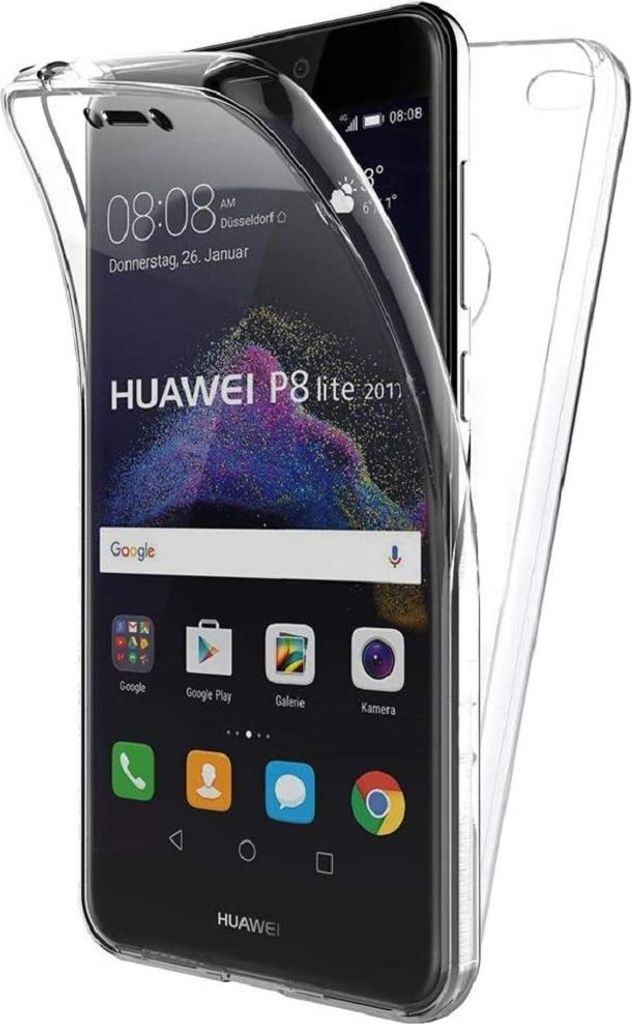 Huawei P8 Lite 2017 Full Cover Silikon 5,2" TPU 360° Produktbild 