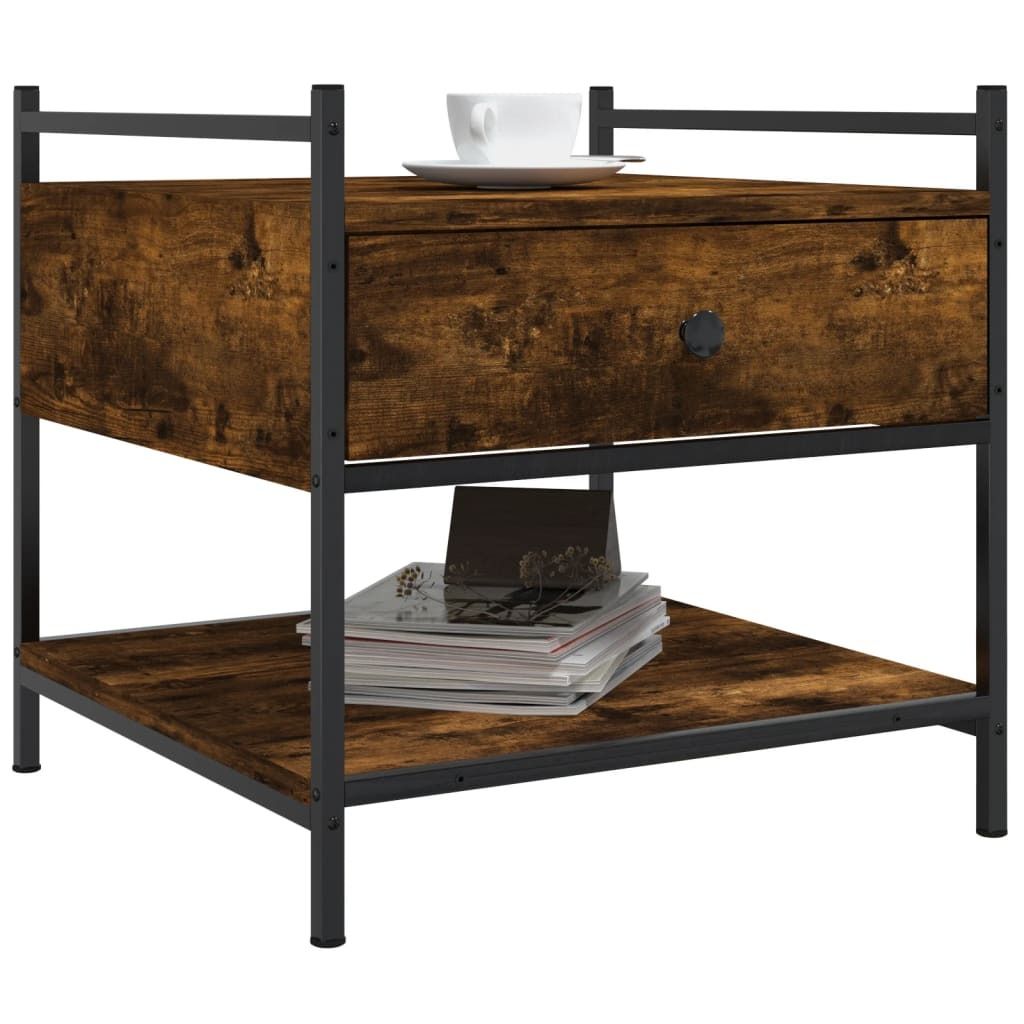 "im Sonderangebot"Couchtisch - CLORIS - Wohnzimmertisch - Robust und langlebig - Räuchereiche 50x50x50 cm Holzwerkstoff - DEMöbel7116184