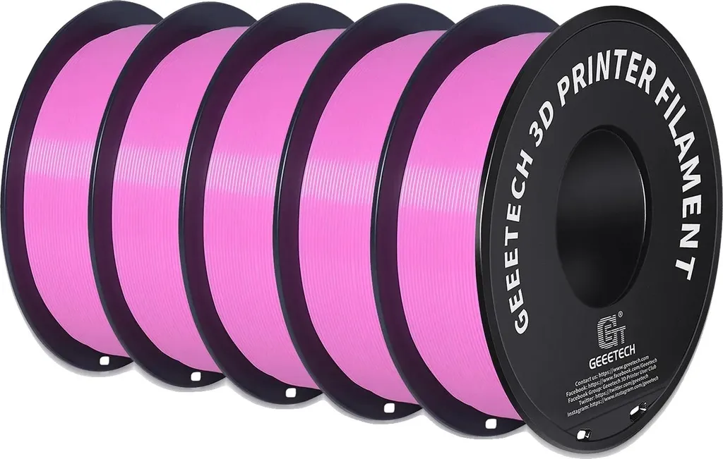Filamento PLA Rosa 1.75mm per Stampante 3D - Bobina 1kg Alta Qualità