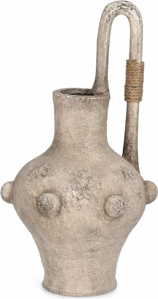 Vase Chromit 39 x 39 x 74 cm Magnesia Beige