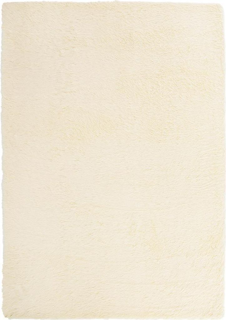 vidaXL Teppich Shaggy Hochflor NAVARRA Creme 240x340 cm Polyester