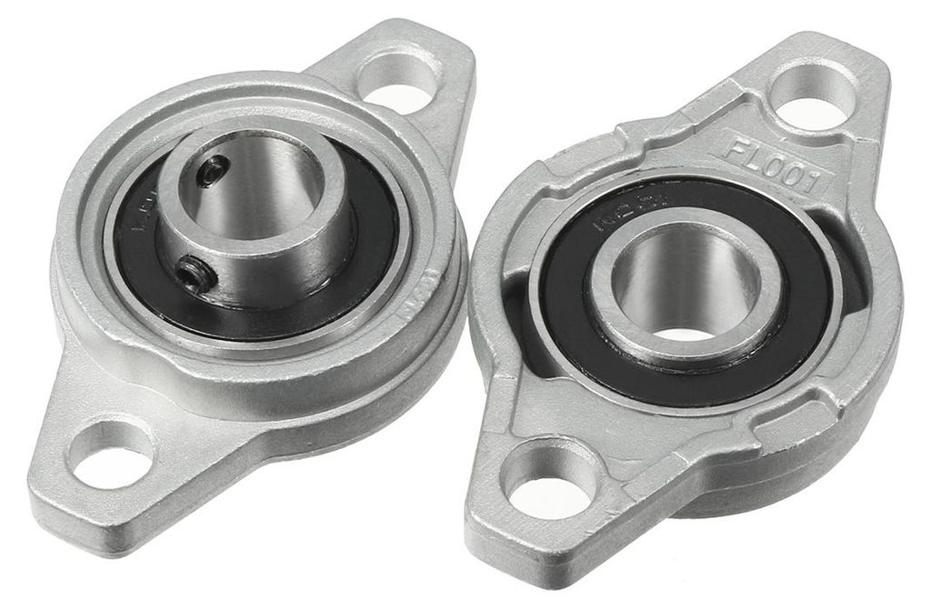 4 Stš¹ck KFL001 12mm Zinklegierung selbstausrichtende Stehlager Flansch Lager DE de